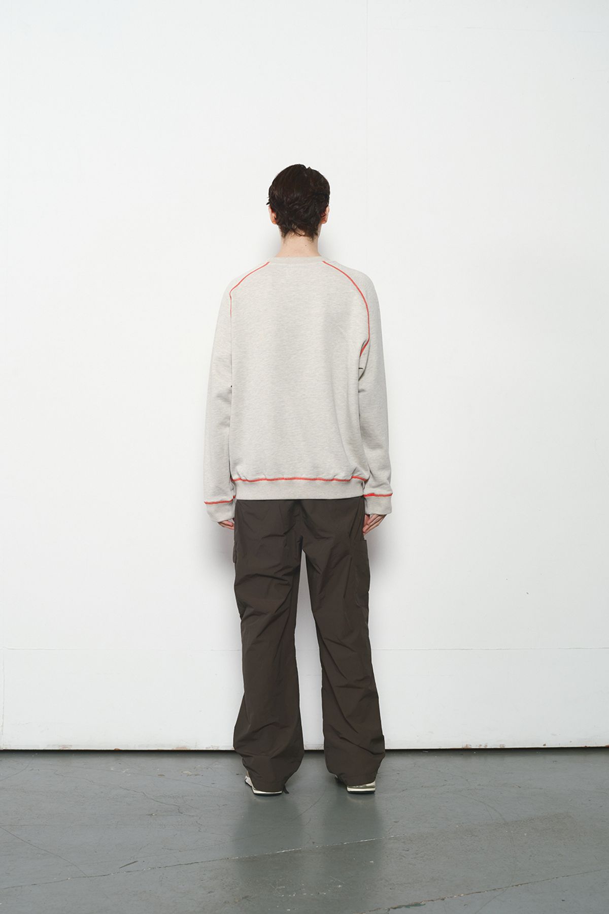 홀리선(HORLISUN) Sugarpine Raglan Sweatshirt Oatmeal Orange