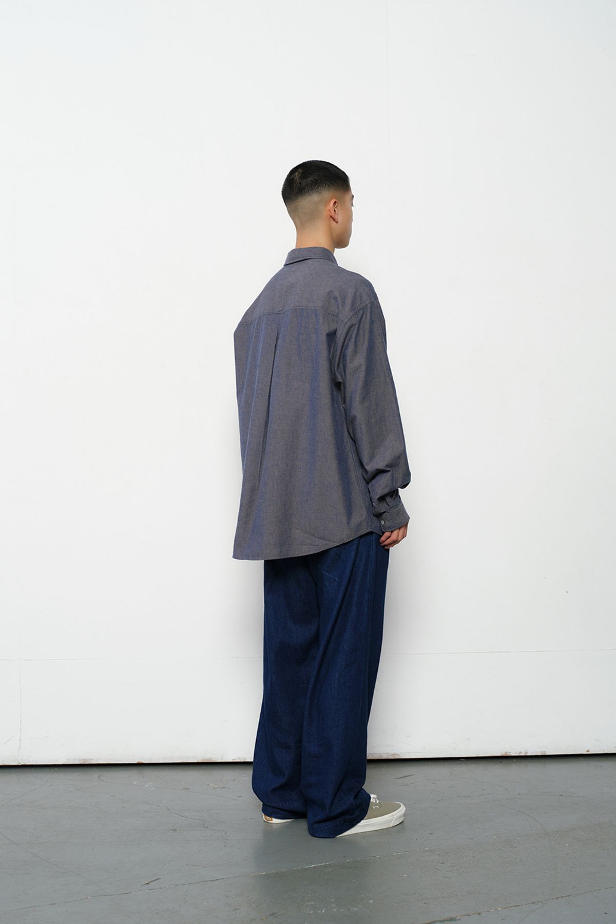 홀리선(HORLISUN) Jane Denim Shirt Blue