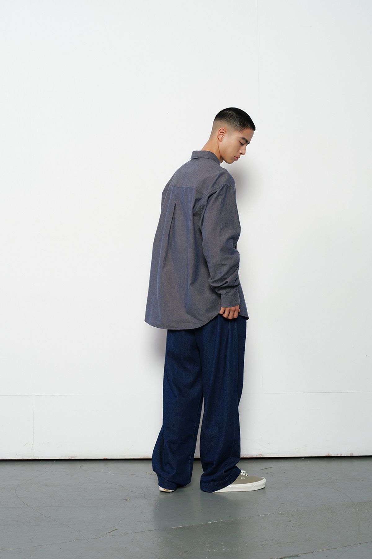 홀리선(HORLISUN) Jane Denim Shirt Blue