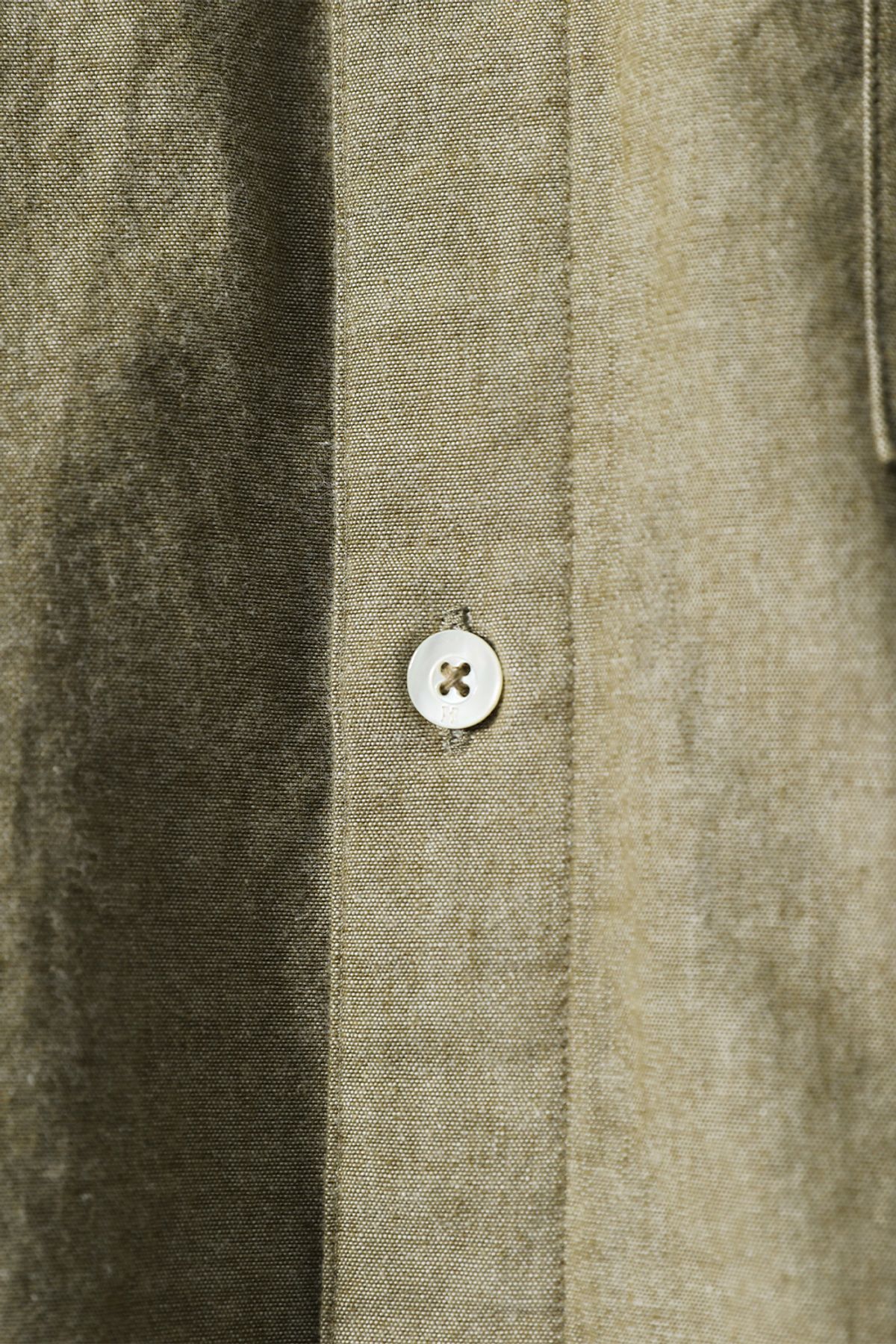 홀리선(HORLISUN) Jane Denim Shirt Olive