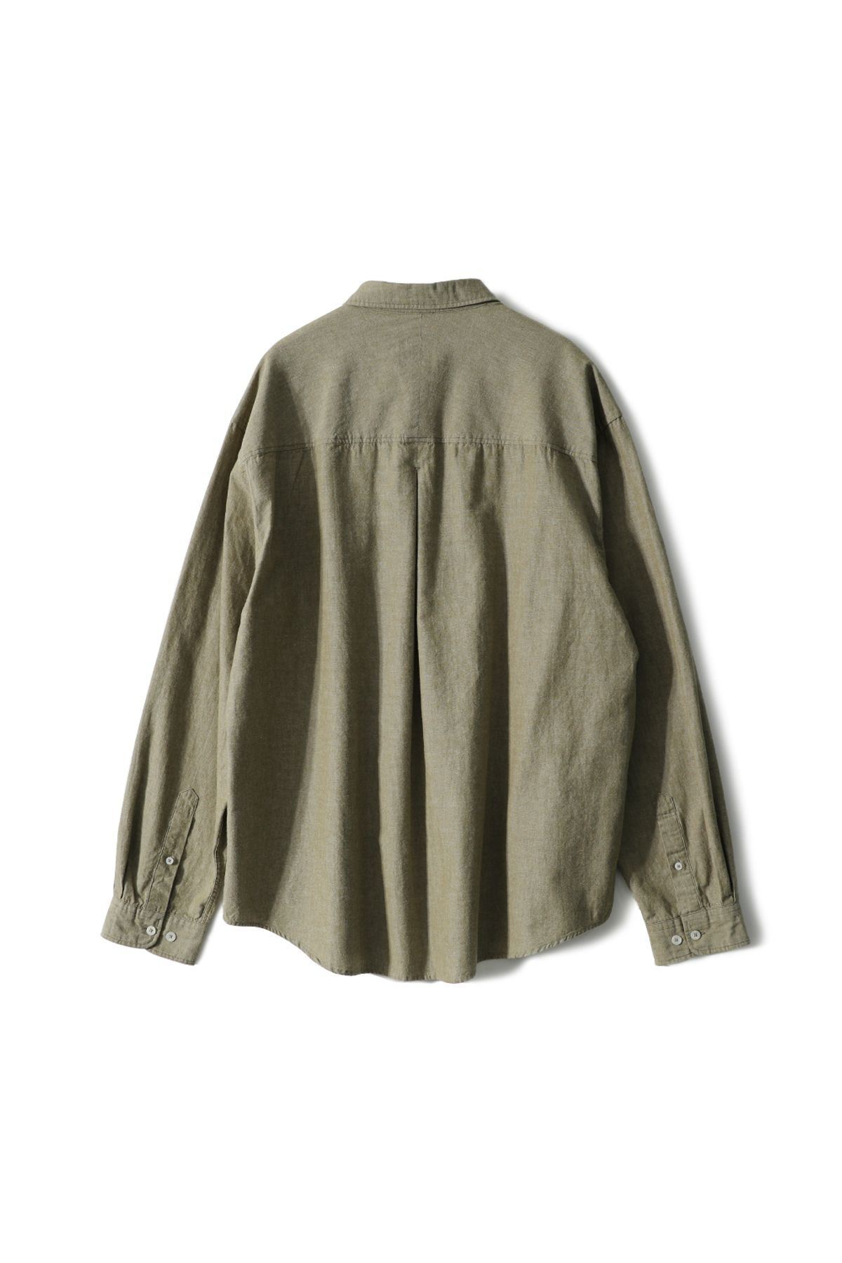 홀리선(HORLISUN) Jane Denim Shirt Olive