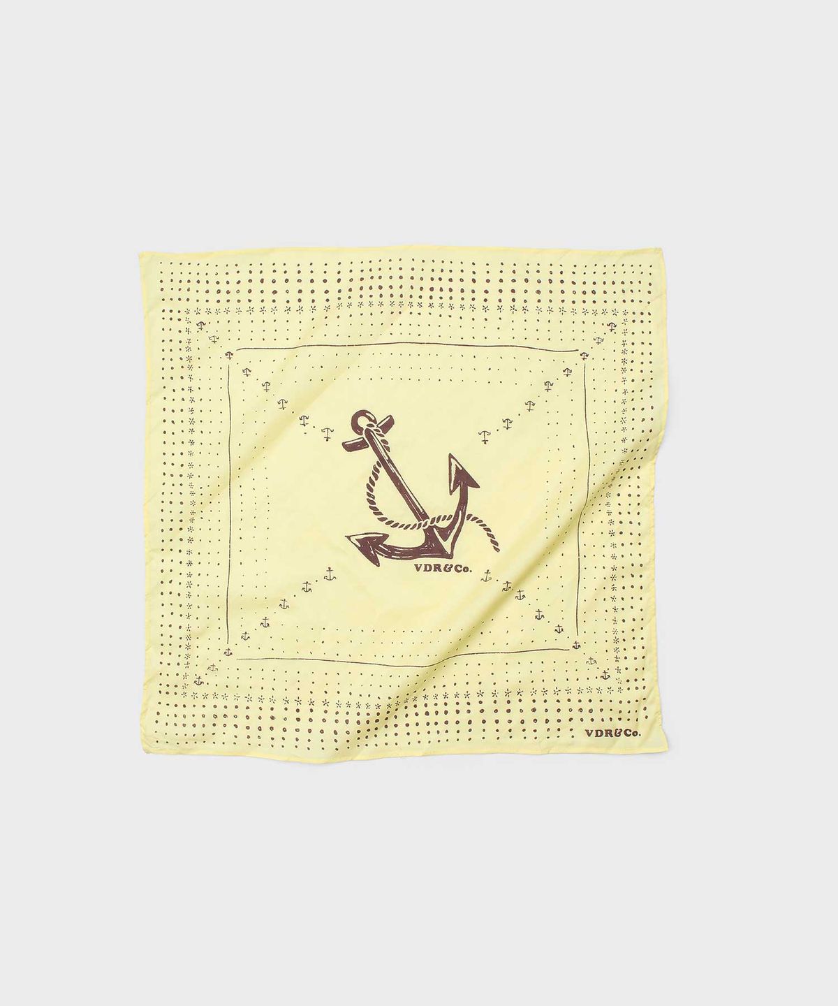 비디알(VDR) (50X50) ANCHOR BANDANA [Yellow Iris]