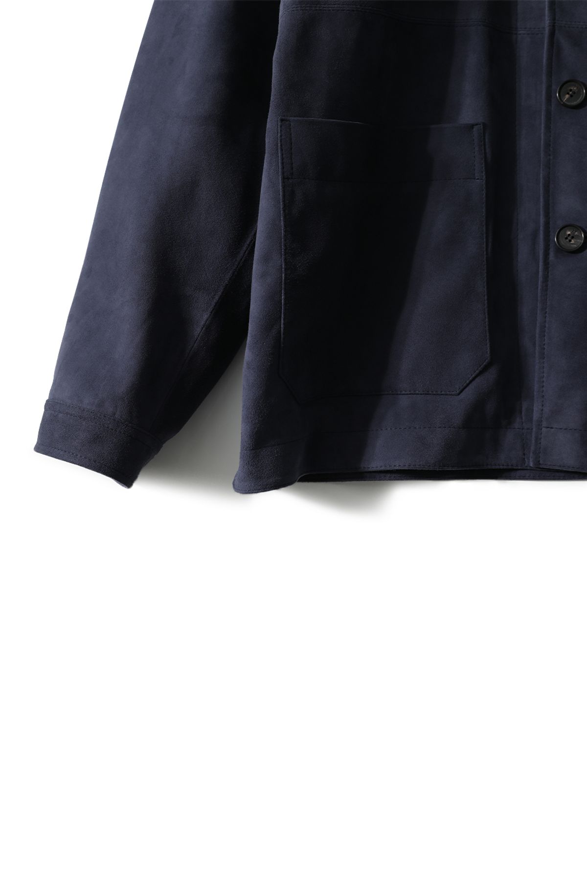 홀리선(HORLISUN) Capital Suede Leather Work Jacket Indigo Navy