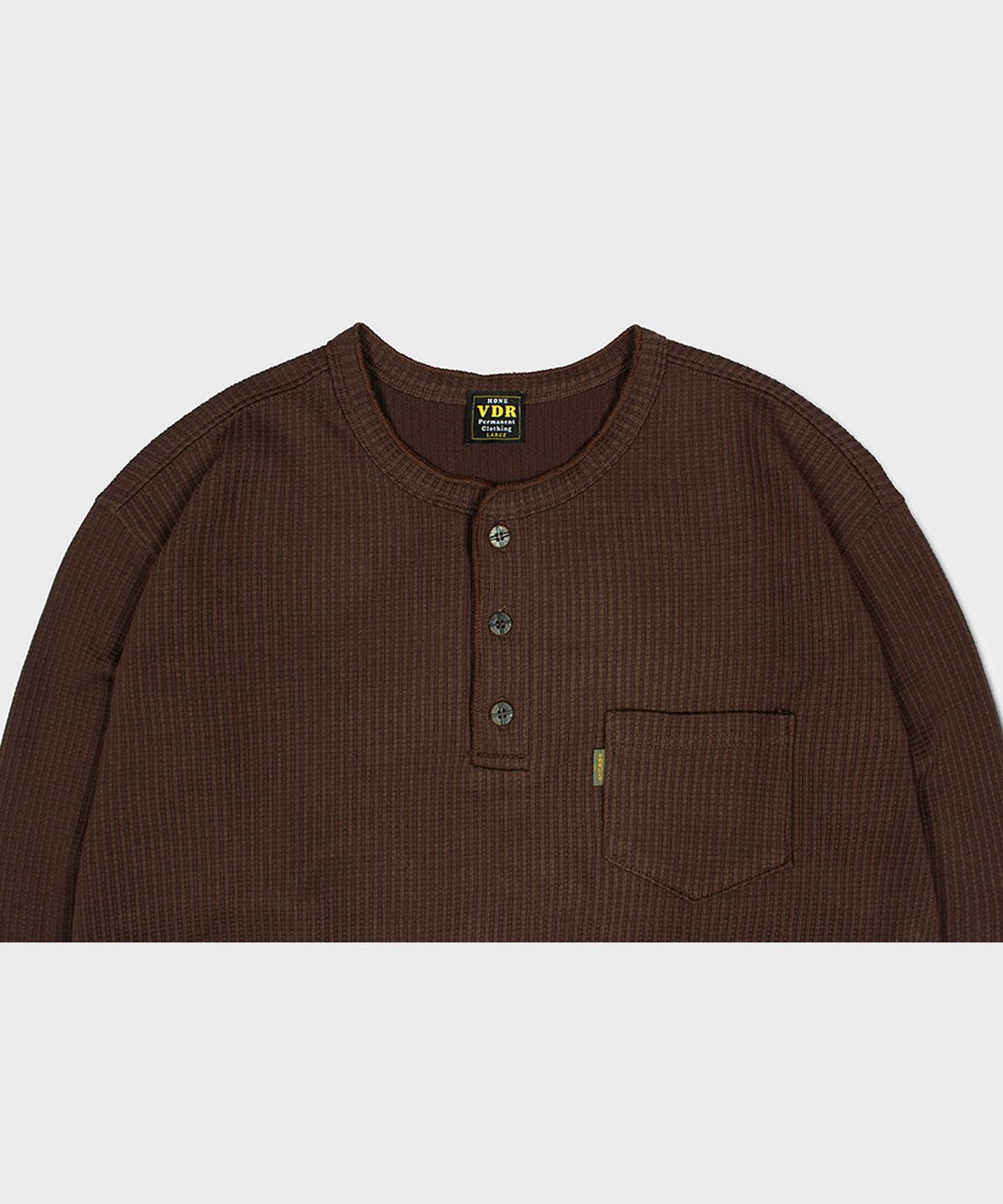 비디알(VDR) CLASSIC HENLYNECK LONG SLEEVE [Coca Mocha]