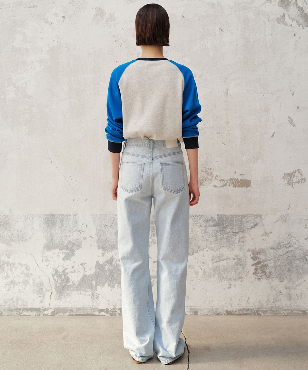 앤니즈(ANDNEEDS) Tate destroyed denim (light blue)