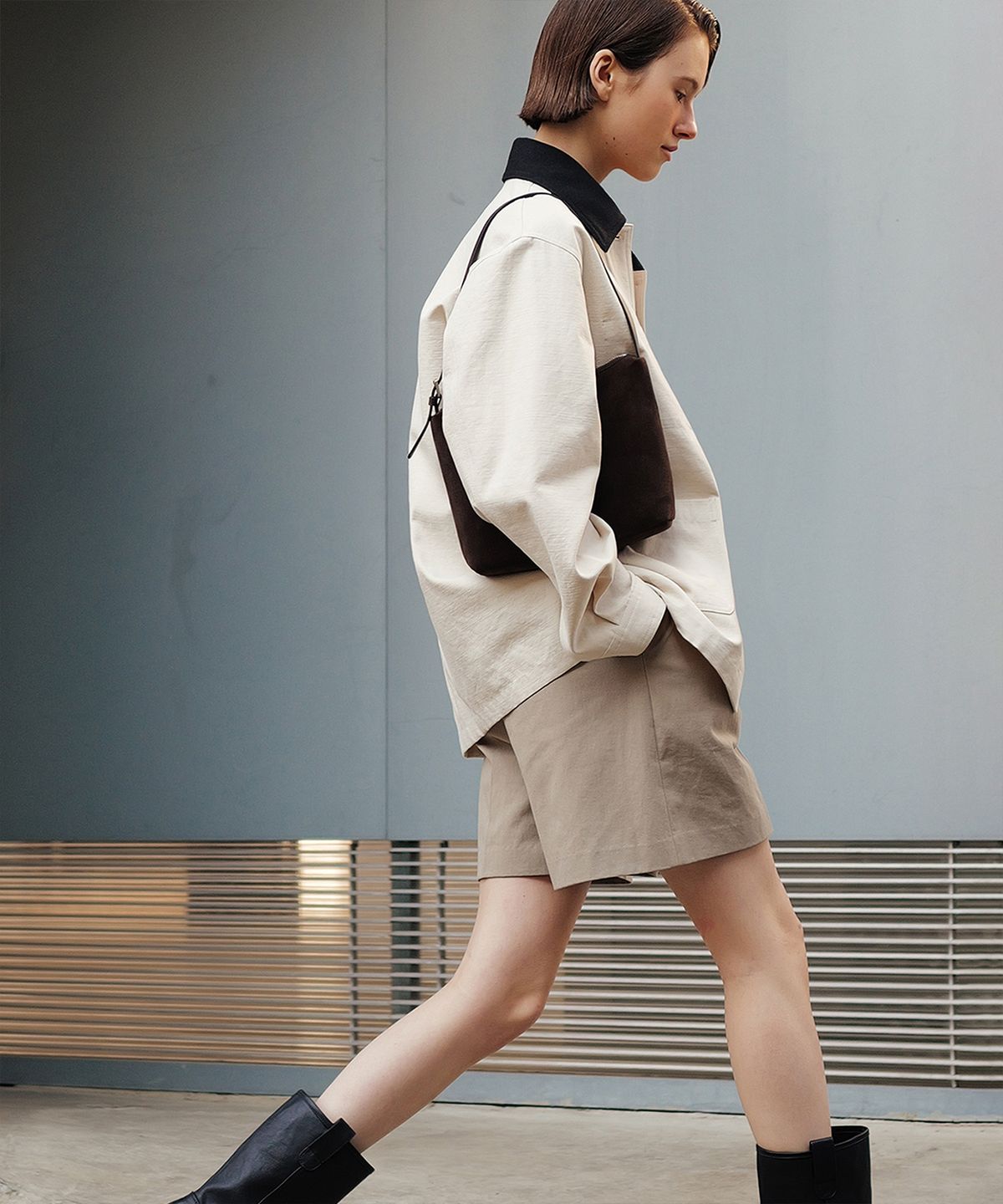 앤니즈(ANDNEEDS) Margaret half jacket (ivory)