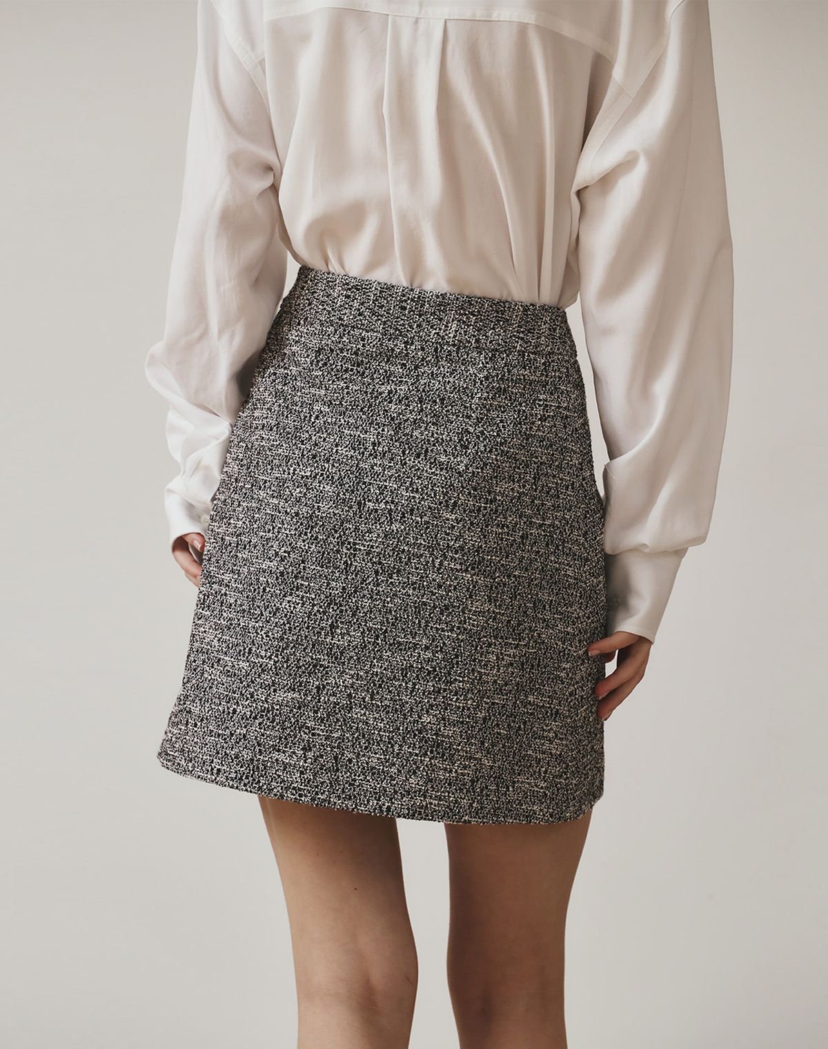 지에마르(GIEMAR) ROMANTIC SKIRT BLACK