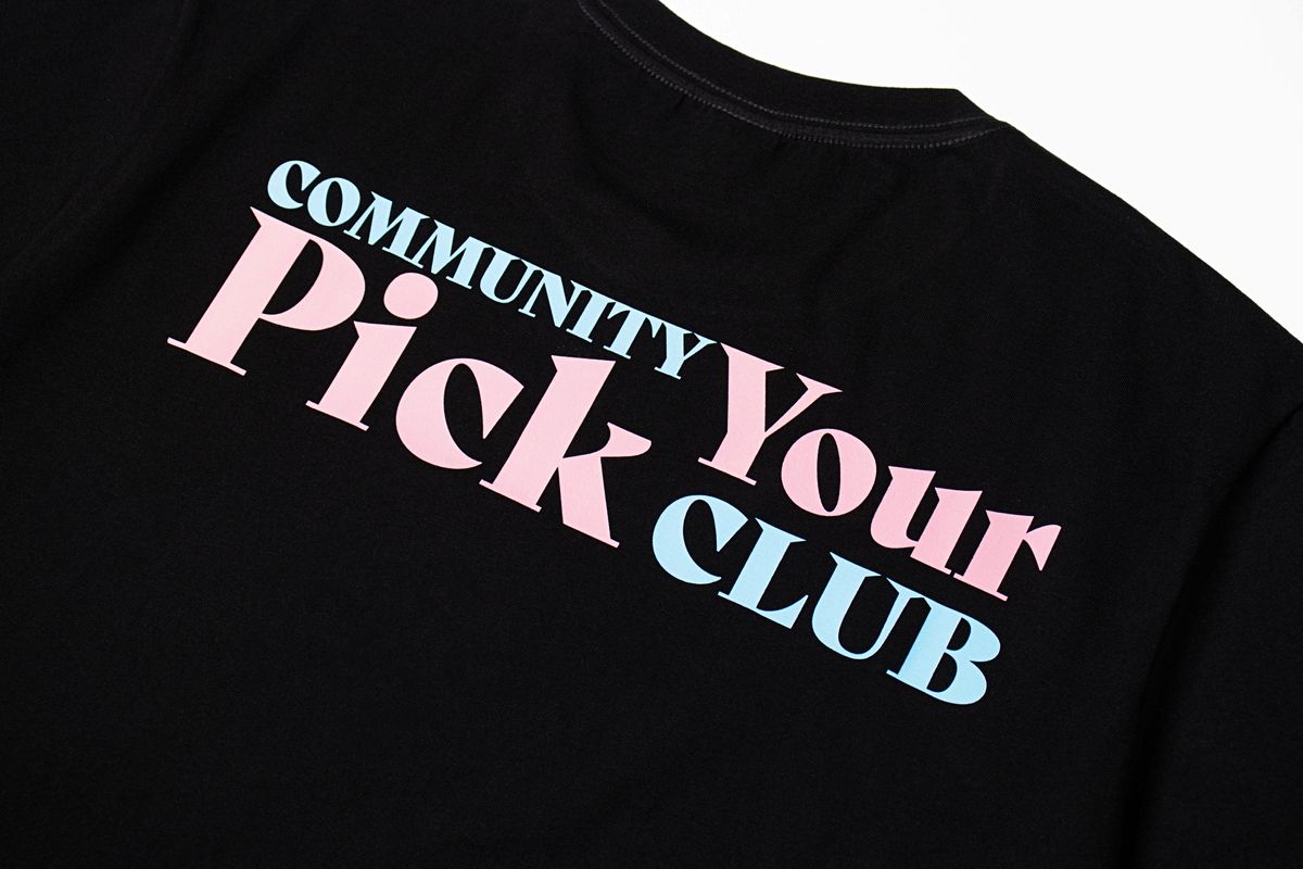 커뮤니티클럽(COMMUNITY CLUB) PYCC 티셔츠 PS (블랙)