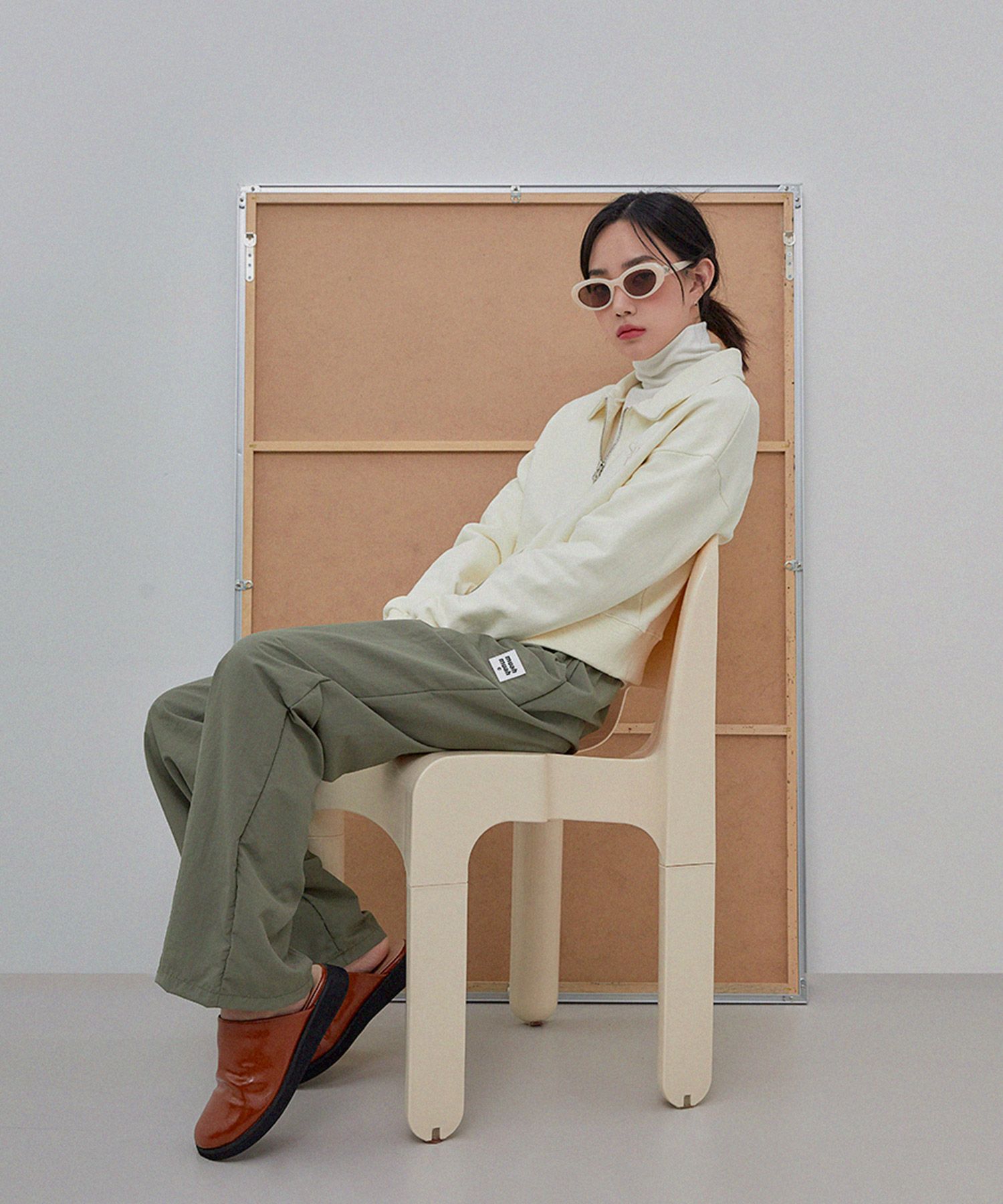 MUSINSA公式 | MUAHMUAH Muah Cooling Wide Banding Pants [2
