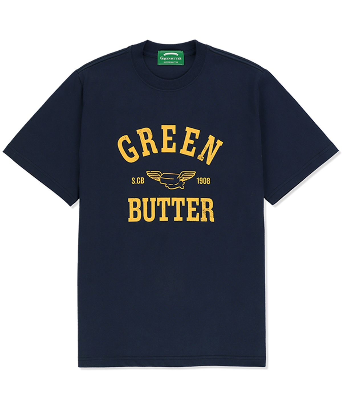 그린버터(GREENBUTTER) Butter Wing Tee (Navy)