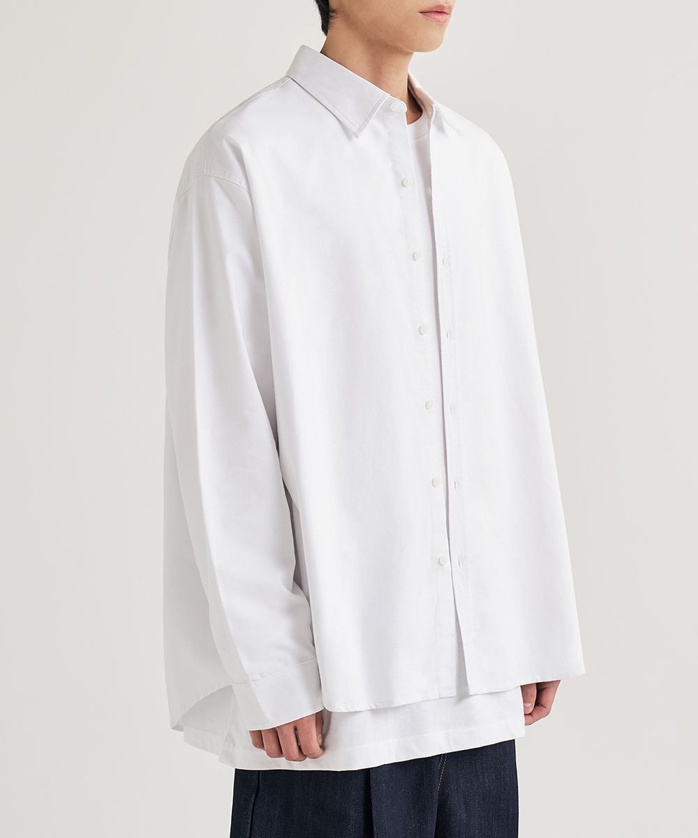 【2plan】Karen Overfit Oxford Shirt Hanka Oversized Oxford Shirt - Adorn Boutique