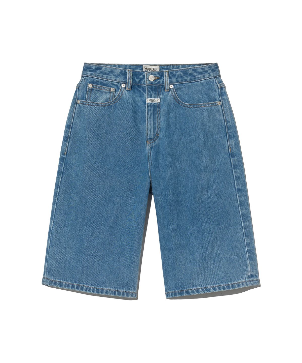 마리떼 프랑소와 저버(MARITHÉ + FRANҪOIS GIRBAUD) W LONG BERMUDA DENIM PANTS light blue