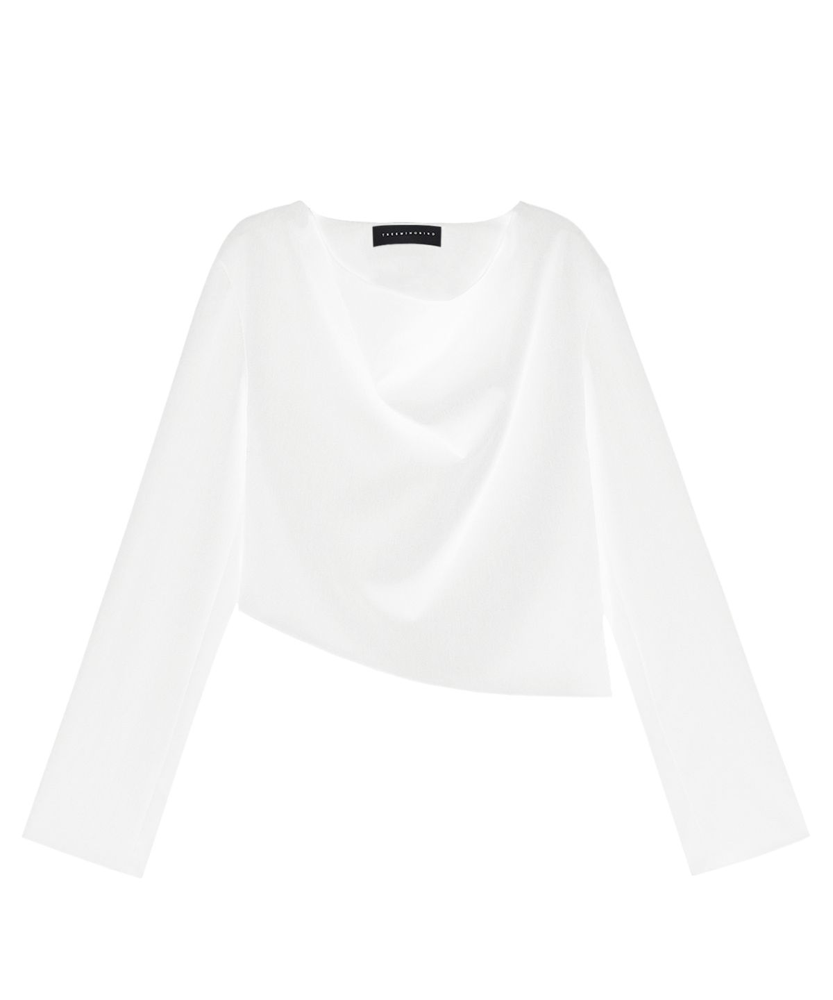 트리밍버드(TREEMINGBIRD) Cowl Blouse [ White ]