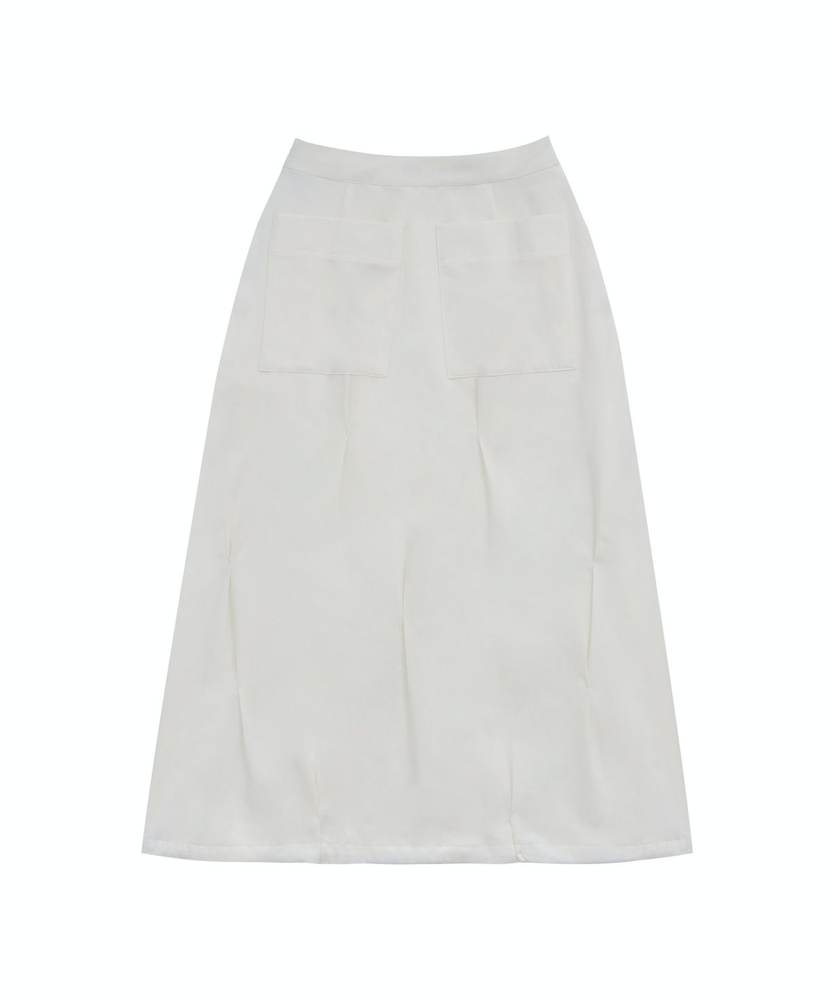 트리밍버드(TREEMINGBIRD) Bar-tack Pleated 2-way Fit Skirt [ White ]