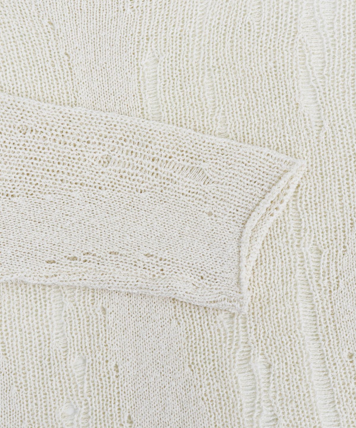 트리밍버드(TREEMINGBIRD) Brindled See-through Knit [ Ivory ]