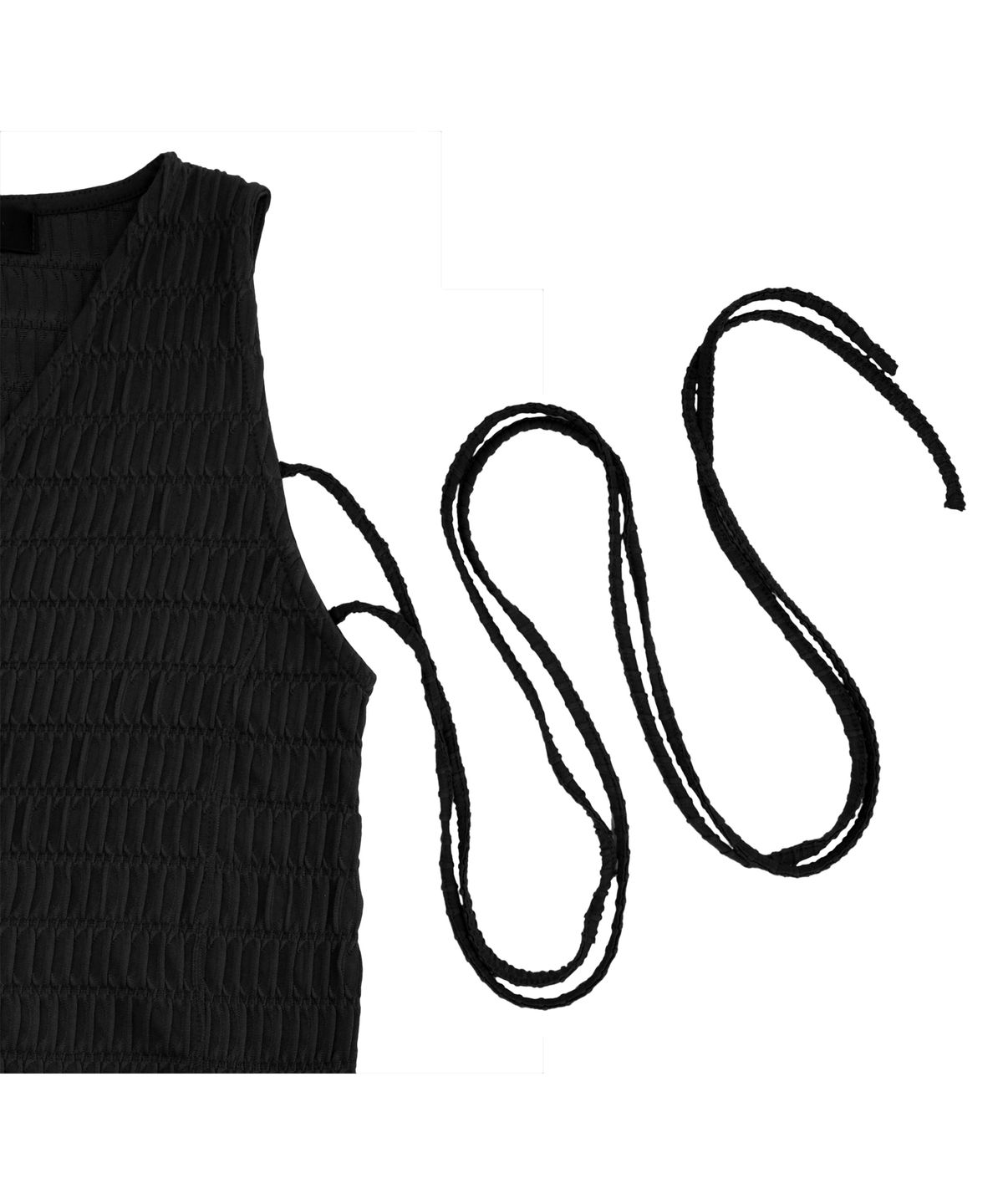 트리밍버드(TREEMINGBIRD) Tied Strap Sleeveless [ Black ]