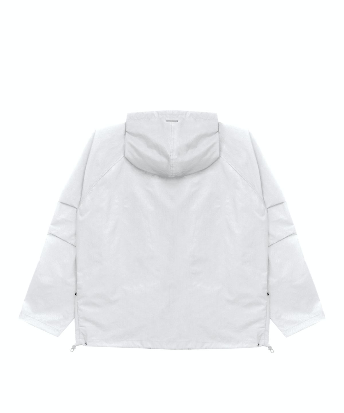 트리밍버드(TREEMINGBIRD) Round Rivet Nylon Set-up Hoodie Zip-up [ White ]