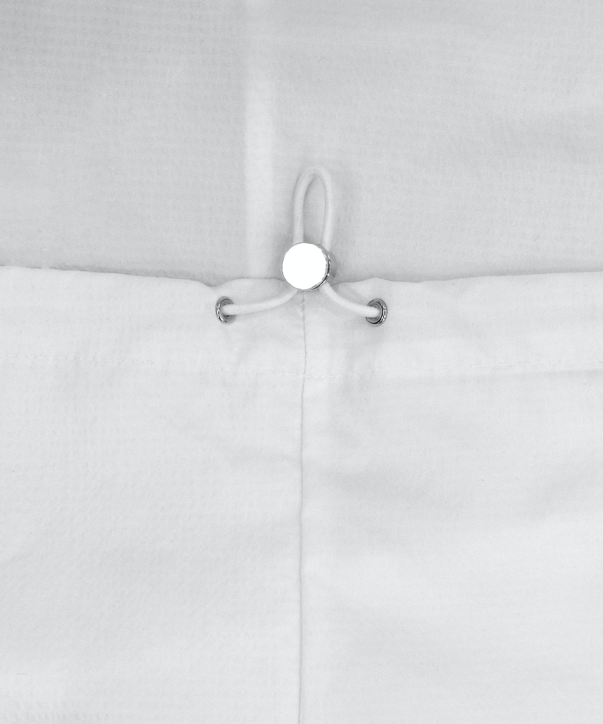 트리밍버드(TREEMINGBIRD) Round Rivet Nylon Set-up Hoodie Zip-up [ White ]
