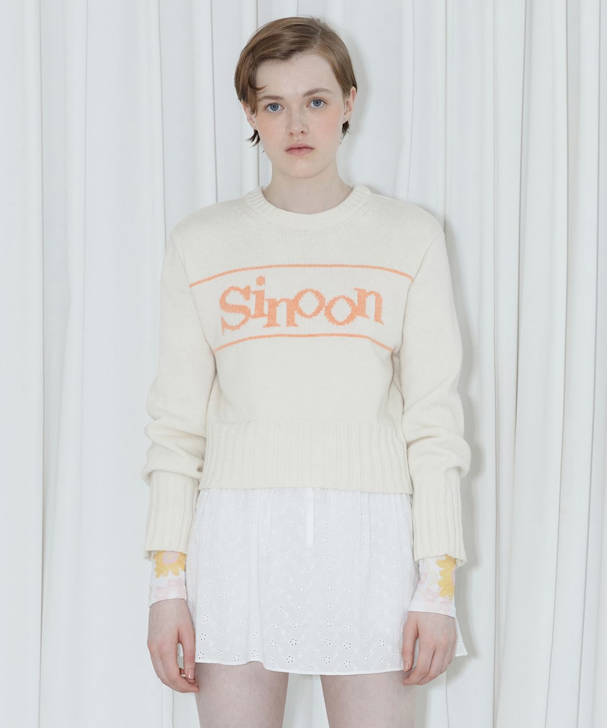시눈(SINOON) SINOON PULLOVER KNIT (CREAM)