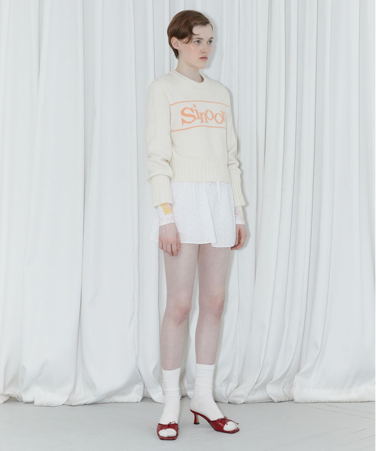 시눈(SINOON) SINOON PULLOVER KNIT (CREAM)