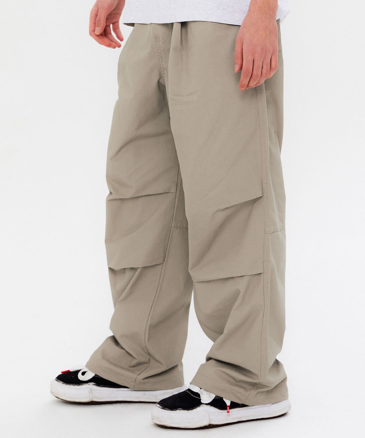 쿨트(KULTE) COTTON WIDE PARACHUTE PANTS L.BEIGE