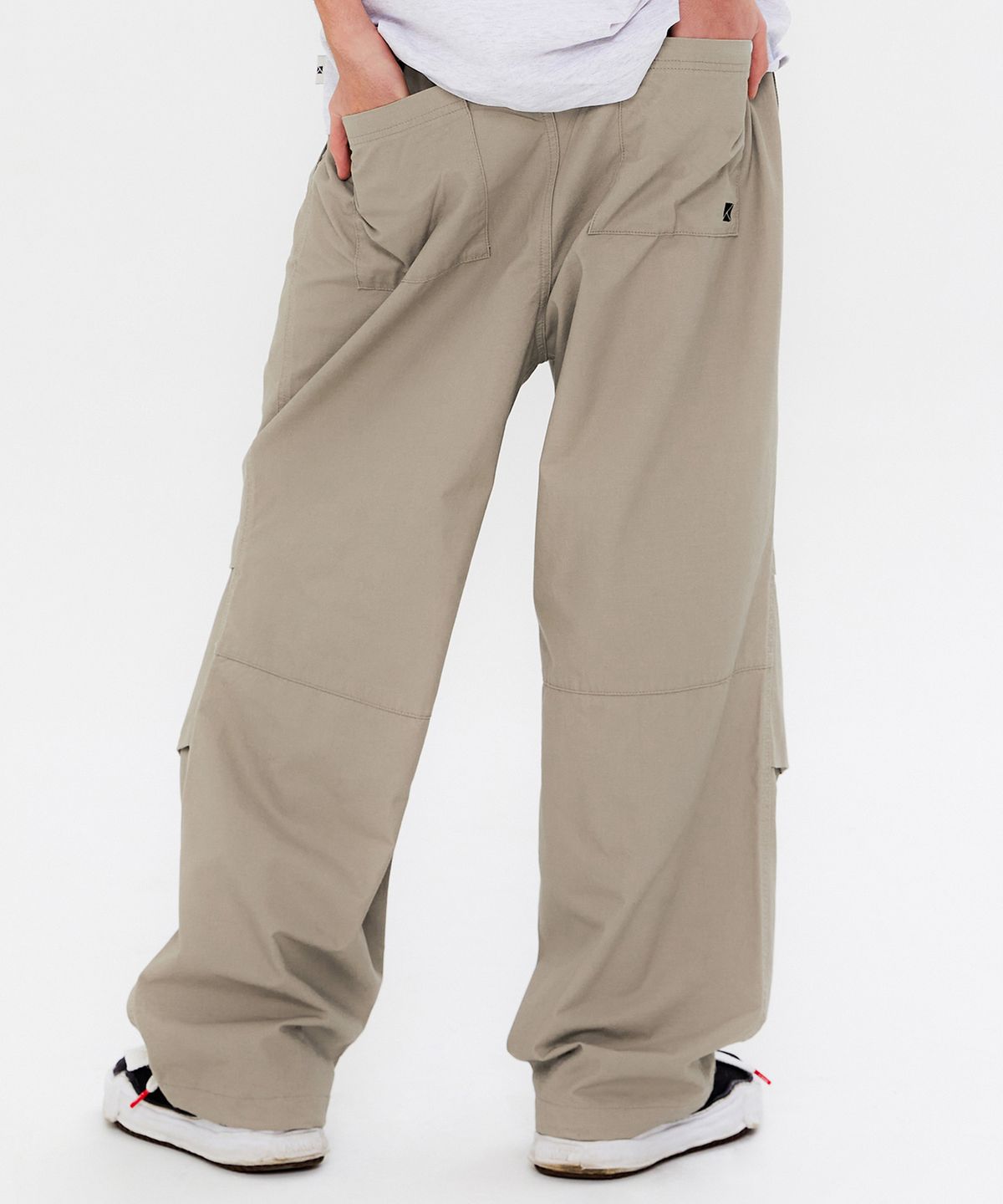 쿨트(KULTE) COTTON WIDE PARACHUTE PANTS L.BEIGE