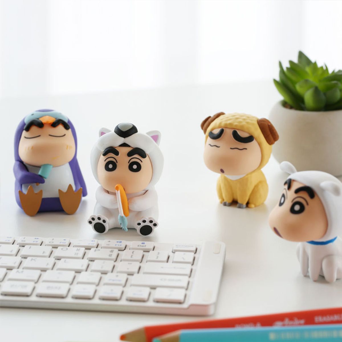 레토(LETO) 짱구 동물탈 1탄 피규어 4종 1SET