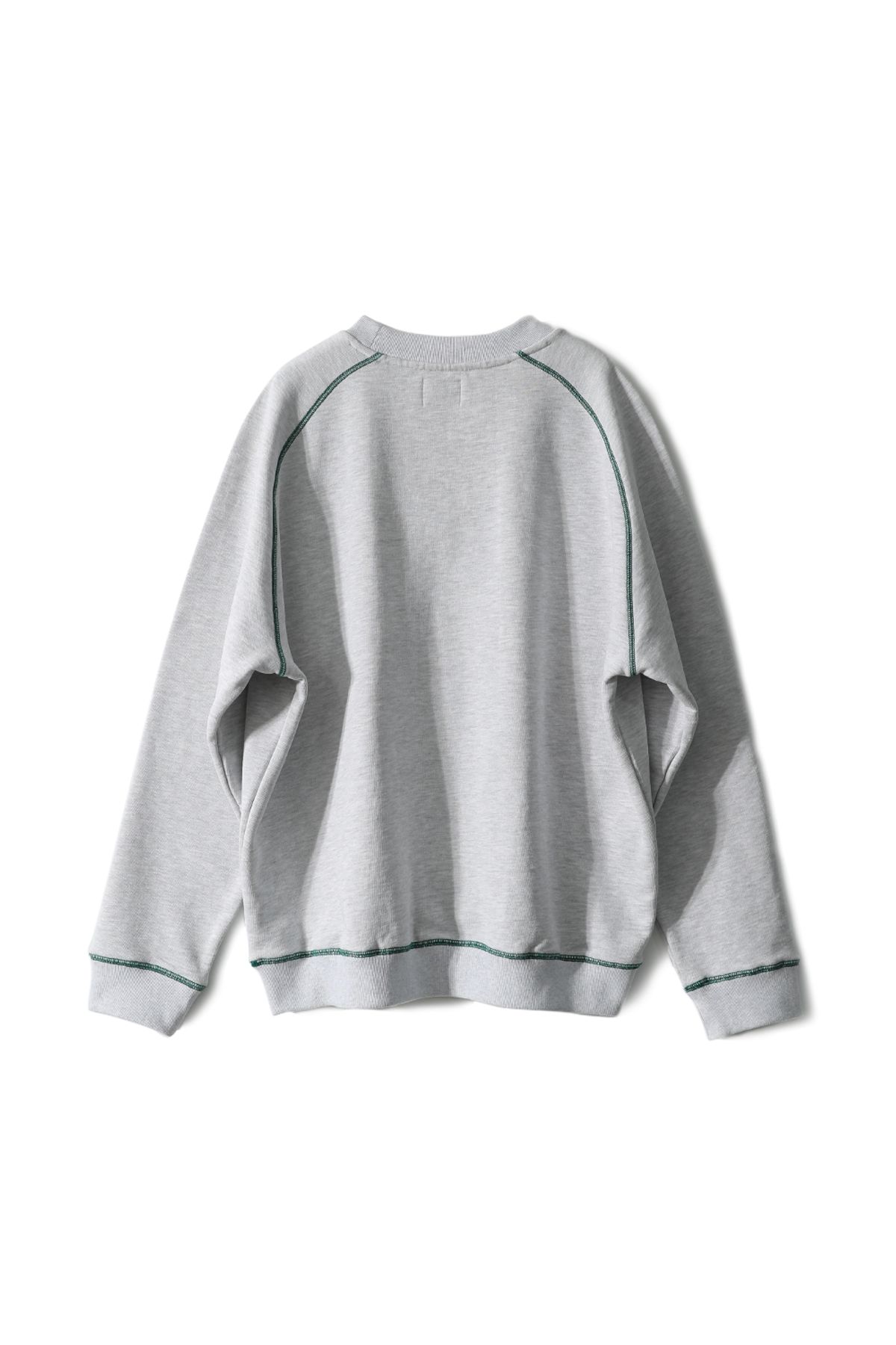 홀리선(HORLISUN) Sugarpine Raglan Sweatshirt Melange Gray Green