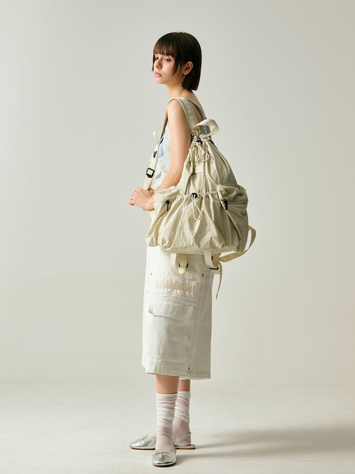 샐볼(SALBOL) LIGHT STREET BACKPACK [IVORY]