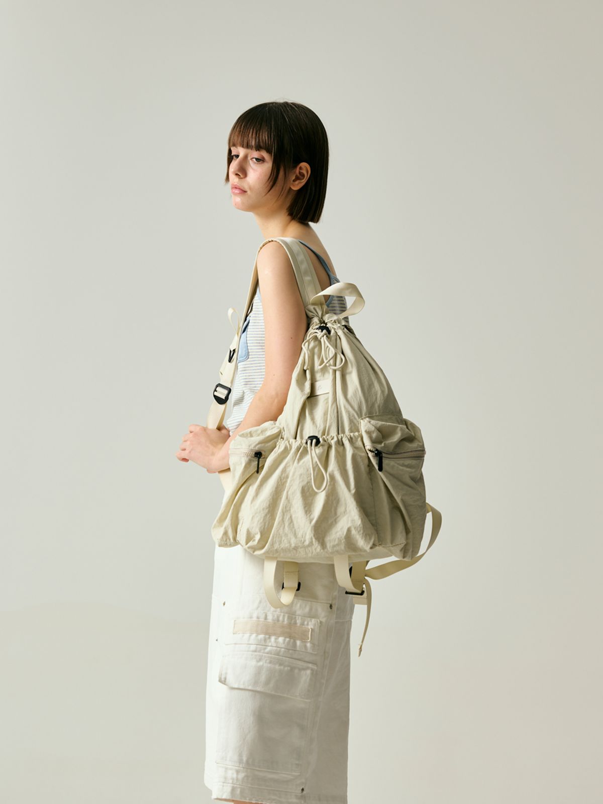 샐볼(SALBOL) LIGHT STREET BACKPACK [IVORY]