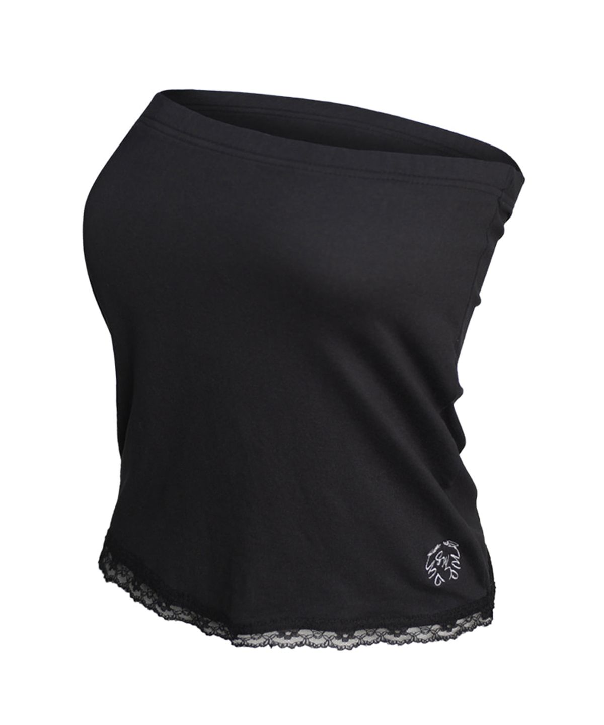 시월107(SIWEOL107) logo lace bra top (black)