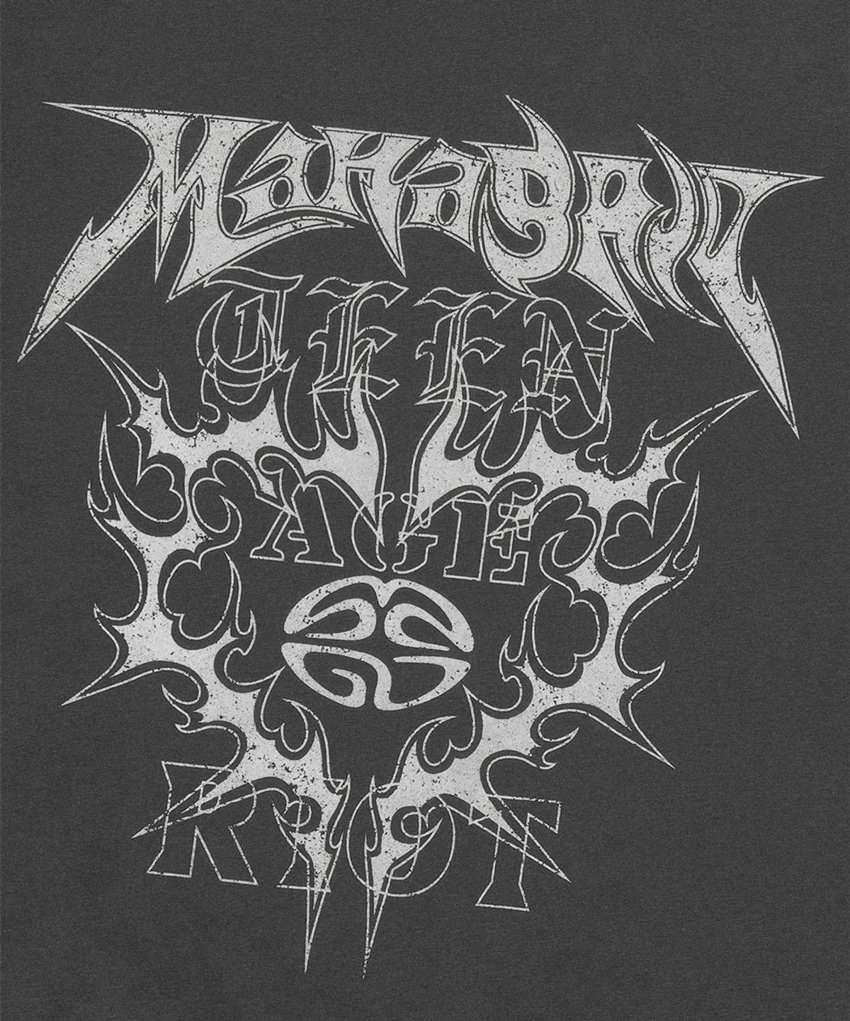 마하그리드(MAHAGRID) FLAME HEART PIGMENT TEE CHARCOAL(MG2EMMT504A)