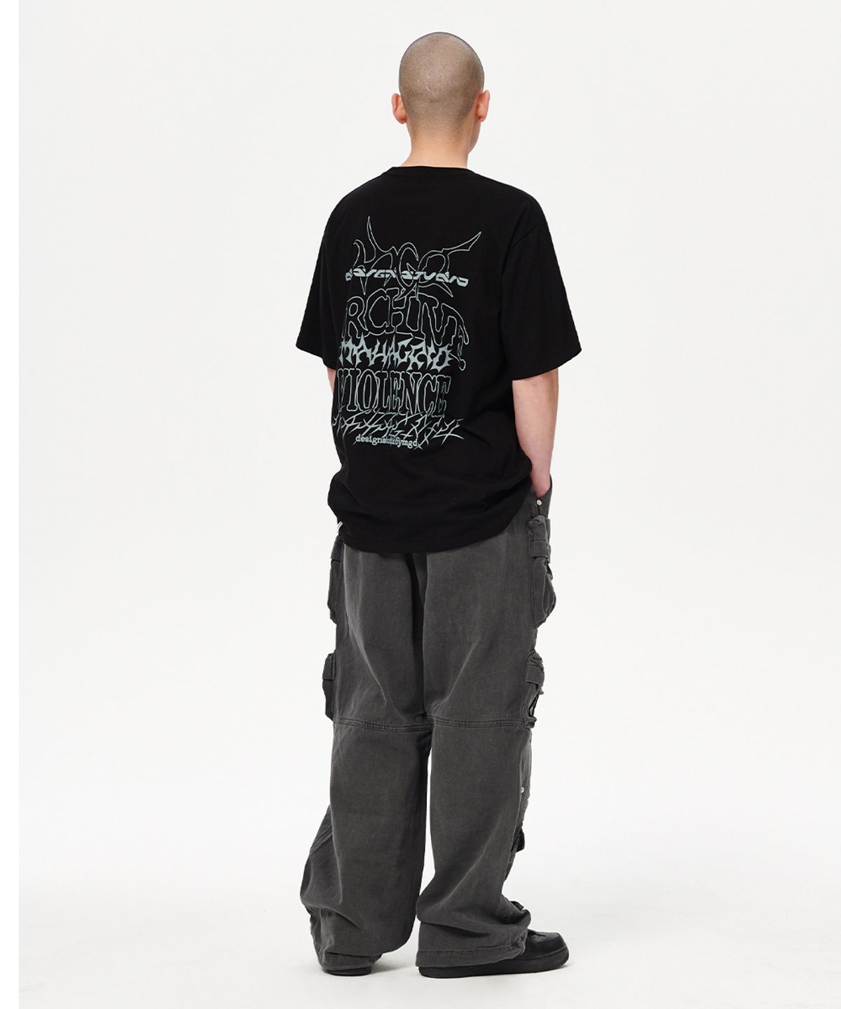 마하그리드(MAHAGRID) MULTI-LOGO TEE BLACK(MG2EMMT516A)