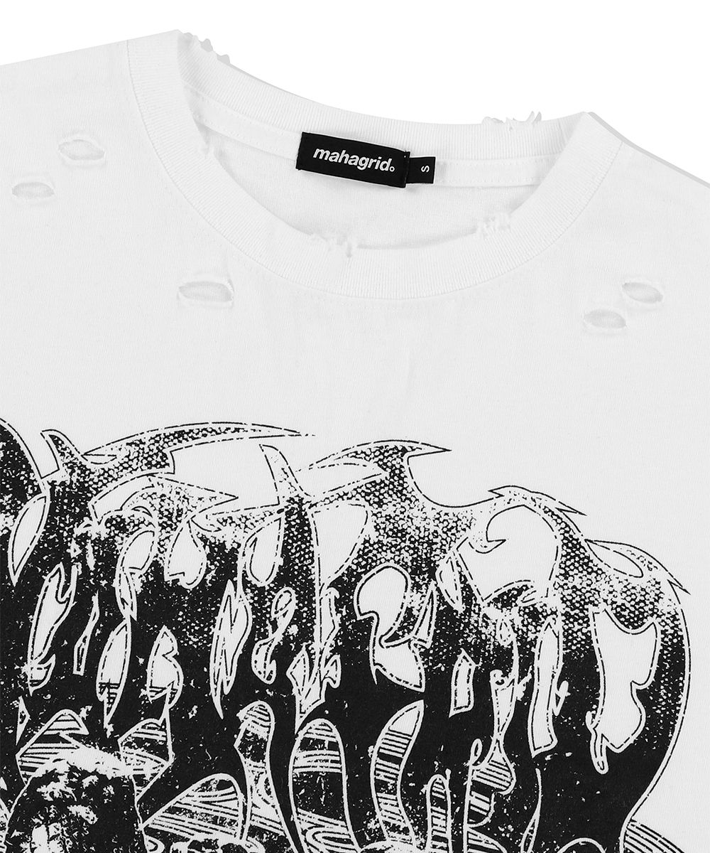【mahagrid】25SS★ AFTERIMAGE TEE 88a47d9aca5b4fe5a4cc6554bbd3eb