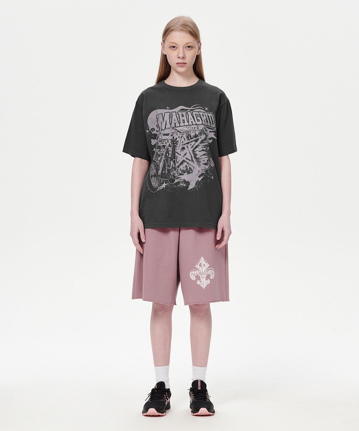 마하그리드(MAHAGRID) FLEUR BONES SHORT PINK(MG2EMMPA03A)