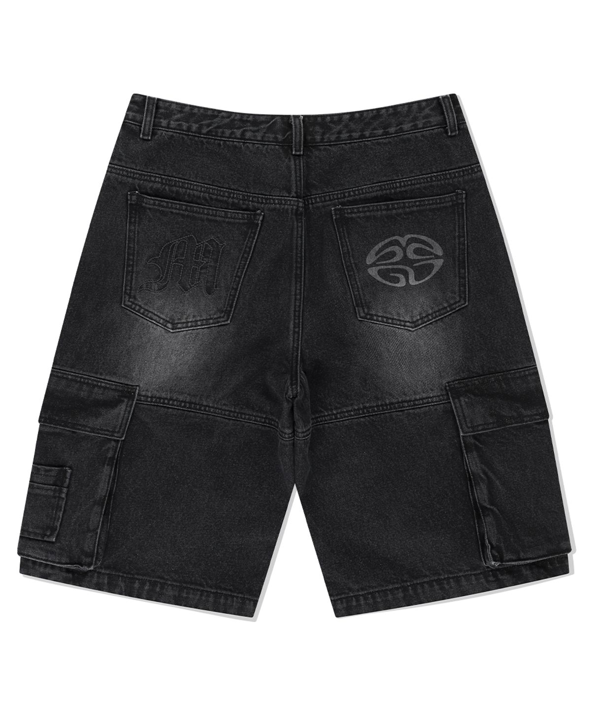 마하그리드(MAHAGRID) BERMUDA CARGO DENIM SHORT BLACK(MG2EMMD161A)