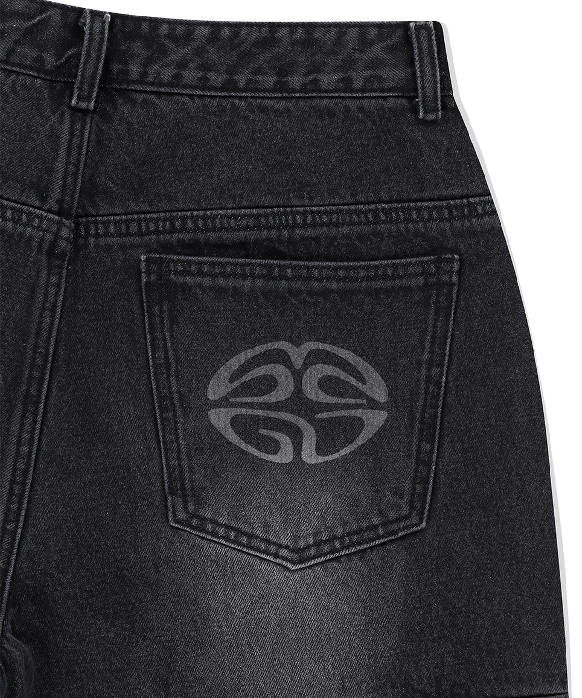 마하그리드(MAHAGRID) BERMUDA CARGO DENIM SHORT BLACK(MG2EMMD161A)