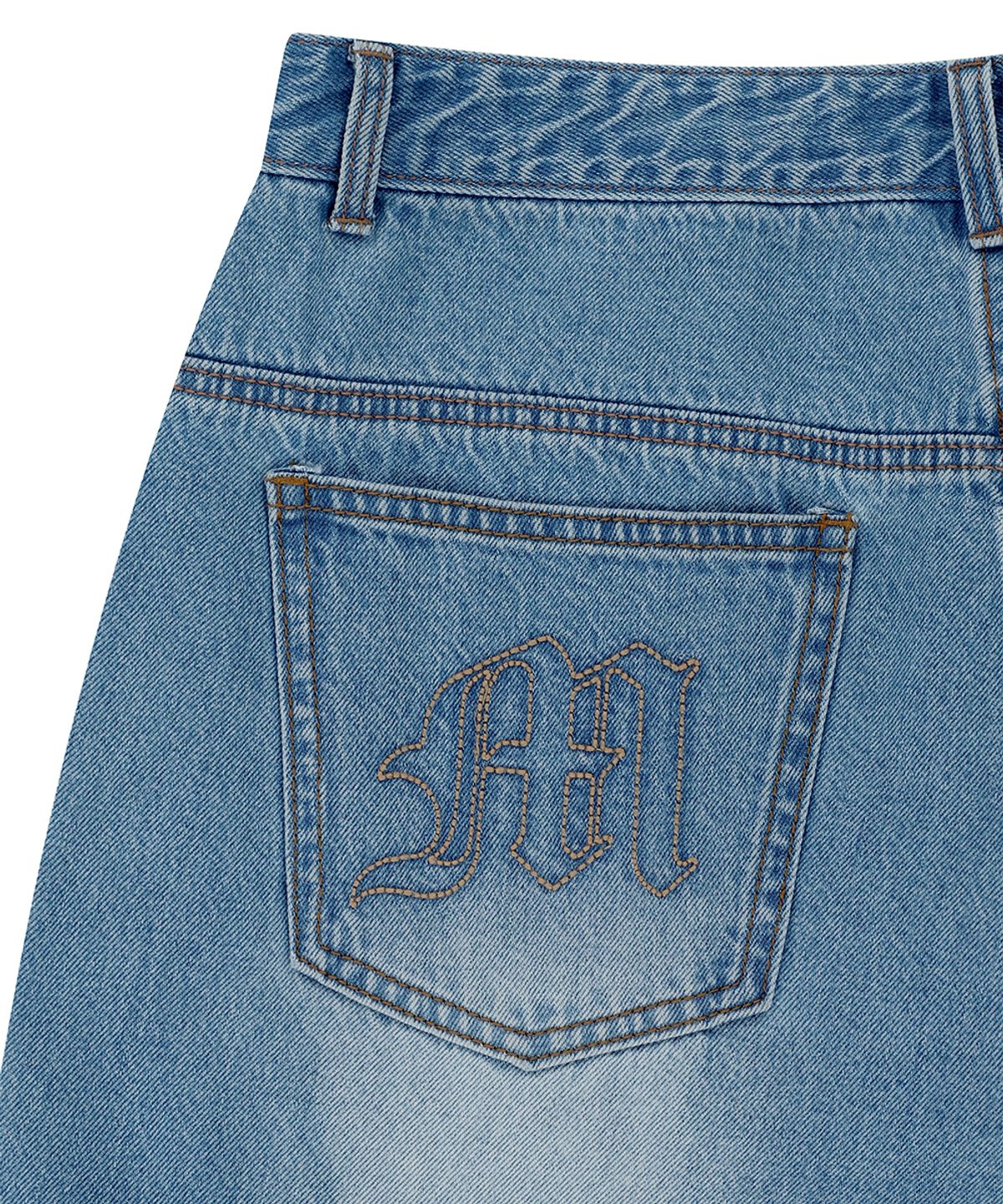 마하그리드(MAHAGRID) BERMUDA CARGO DENIM SHORT LIGHT BLUE(MG2EMMD161A)