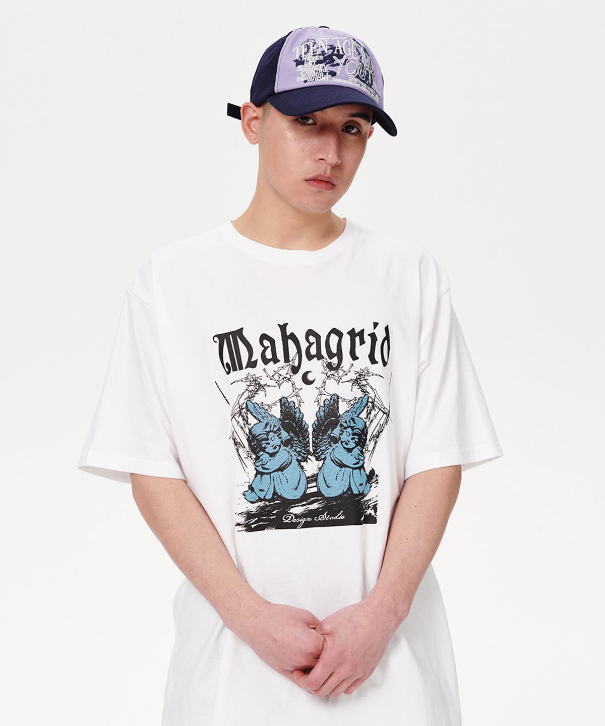 마하그리드(MAHAGRID) YOUTH TWO TONE BALL CAP NAVY(MG2ESMAB41A)