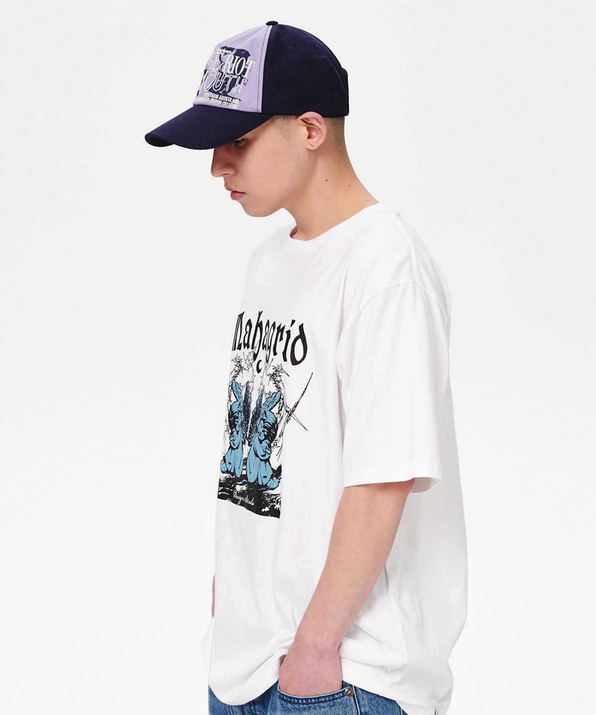 마하그리드(MAHAGRID) YOUTH TWO TONE BALL CAP NAVY(MG2ESMAB41A)