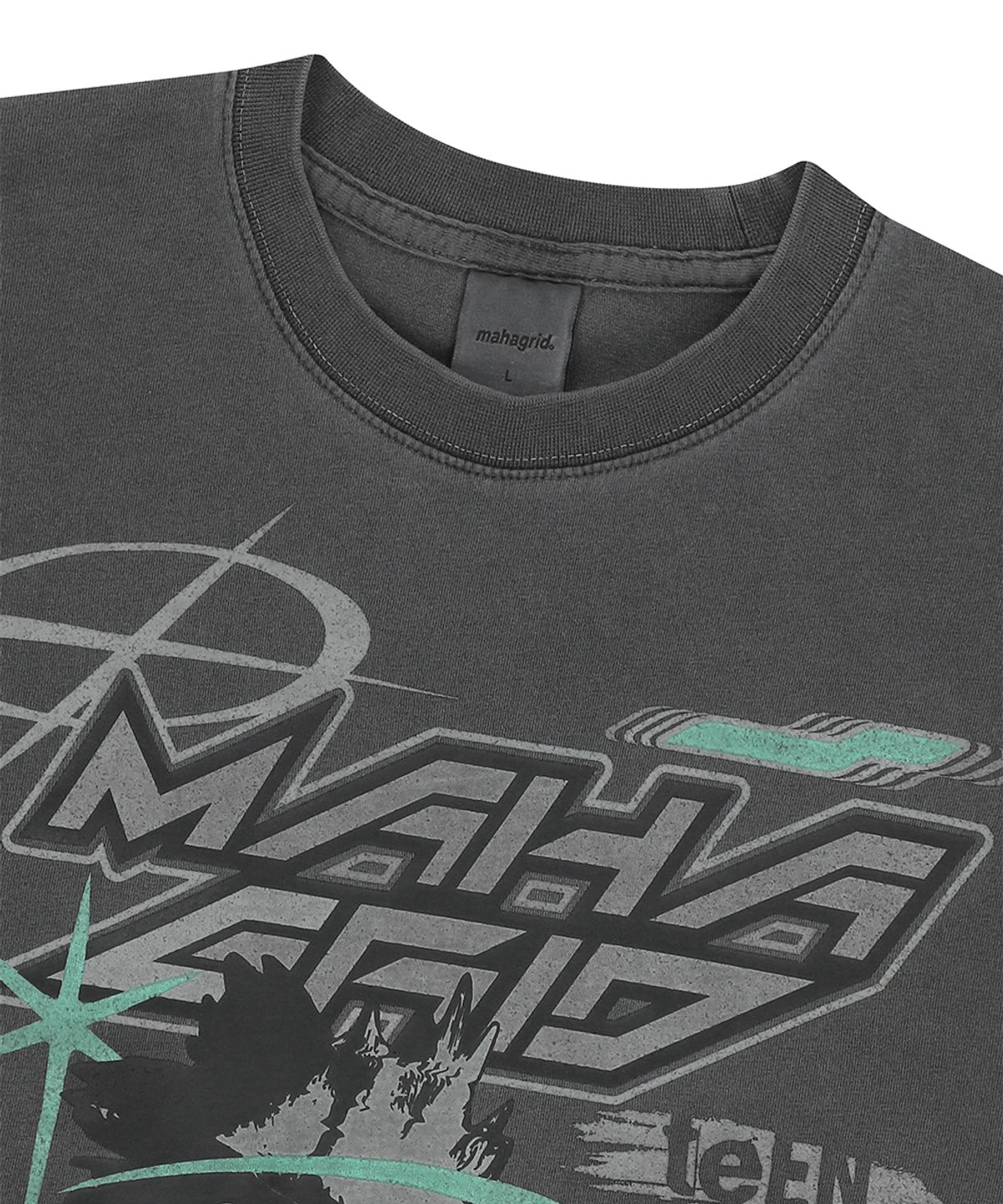 마하그리드(MAHAGRID) SPIRIT DESIRE PIGMENT TEE CHARCOAL(MG2EMMT512A)