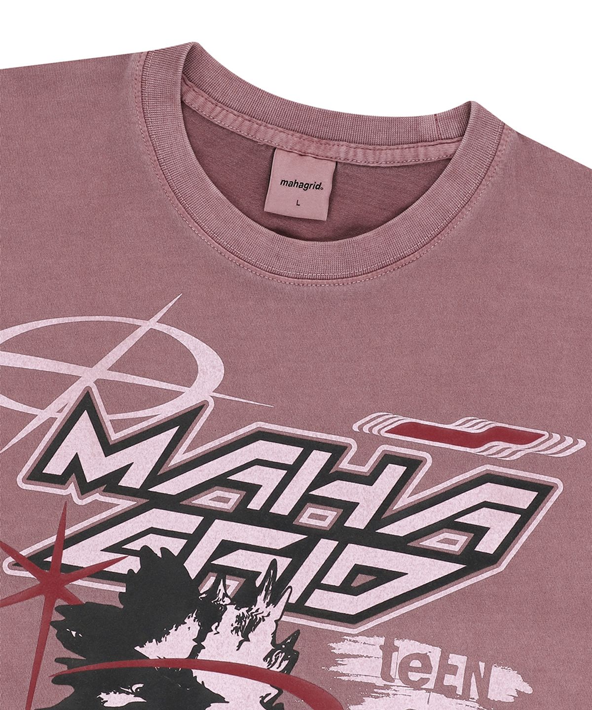 마하그리드(MAHAGRID) SPIRIT DESIRE PIGMENT TEE BURGUNDY(MG2EMMT512A)