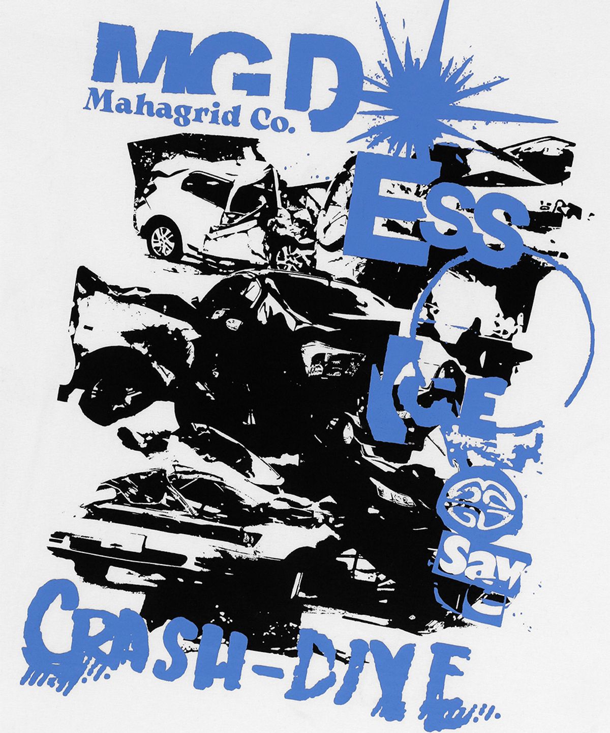 마하그리드(MAHAGRID) CRASH TEE WHITE(MG2EMMT514A)