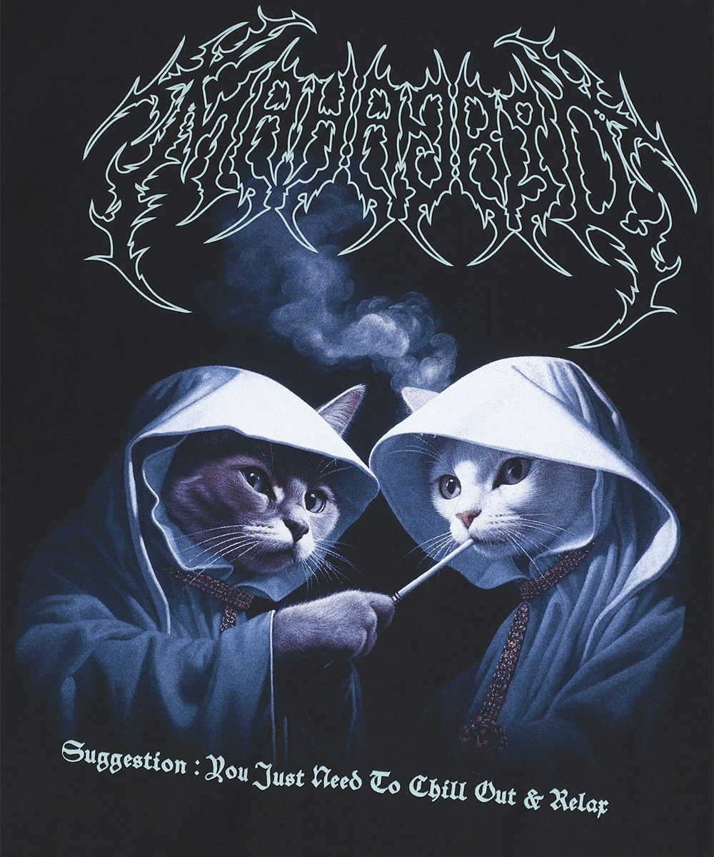 【mahagrid】24SS★ SMOKING CAT TEE MUSINSA | MAHAGRID SMOKING CAT TEE BLACK(MG2EMMT523A)