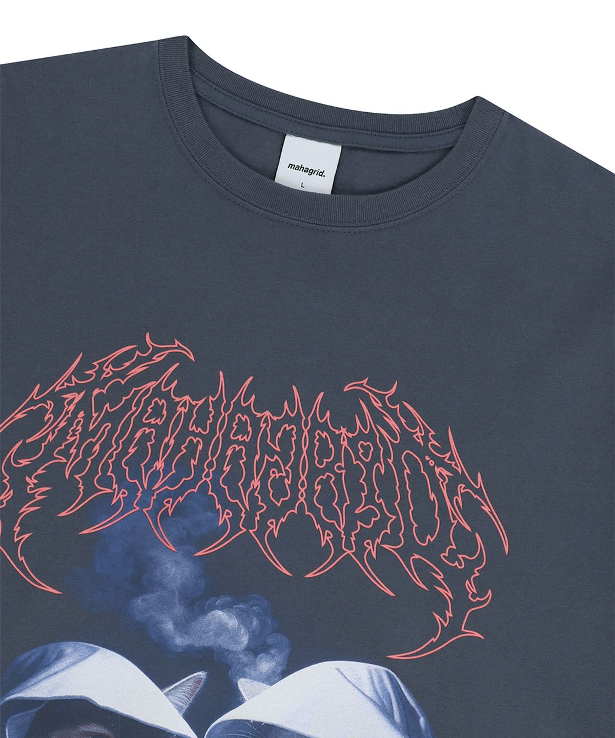 마하그리드(MAHAGRID) SMOKING CAT TEE NAVY(MG2EMMT523A)