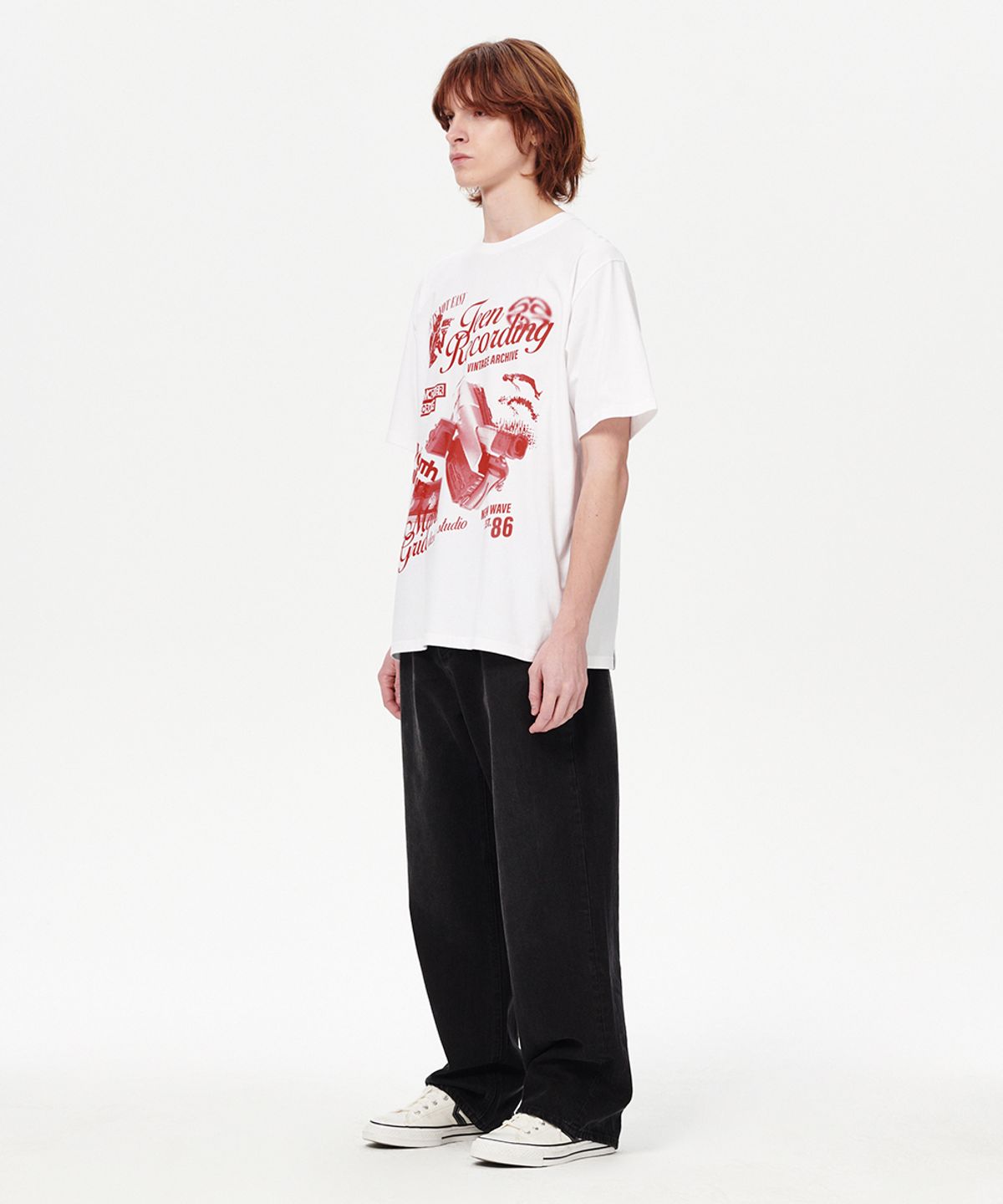 마하그리드(MAHAGRID) RECORDING TEE WHITE(MG2EMMT539A)