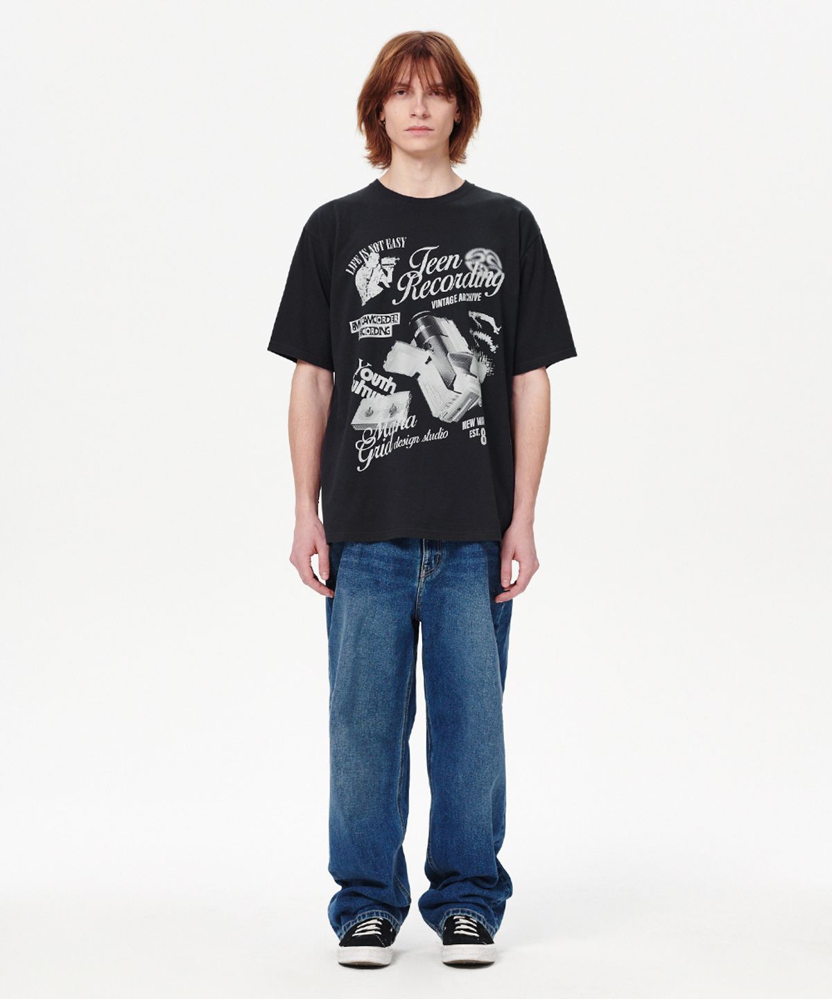 마하그리드(MAHAGRID) RECORDING TEE BLACK(MG2EMMT539A)