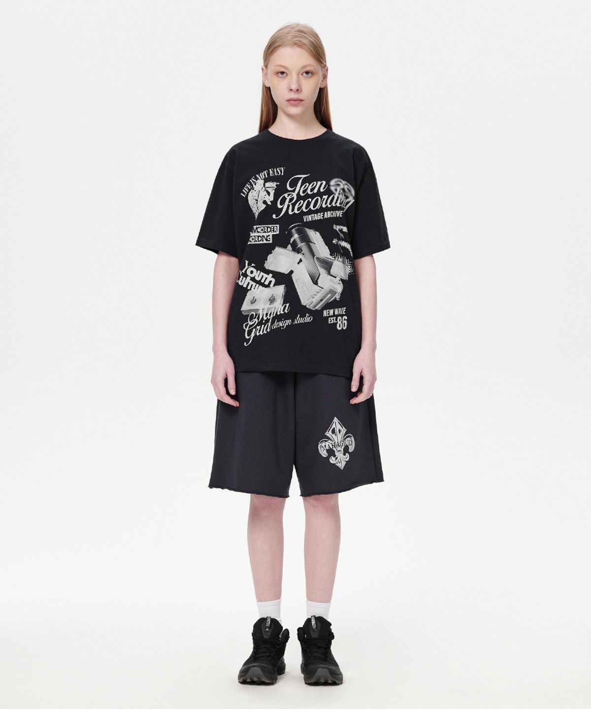 마하그리드(MAHAGRID) RECORDING TEE BLACK(MG2EMMT539A)