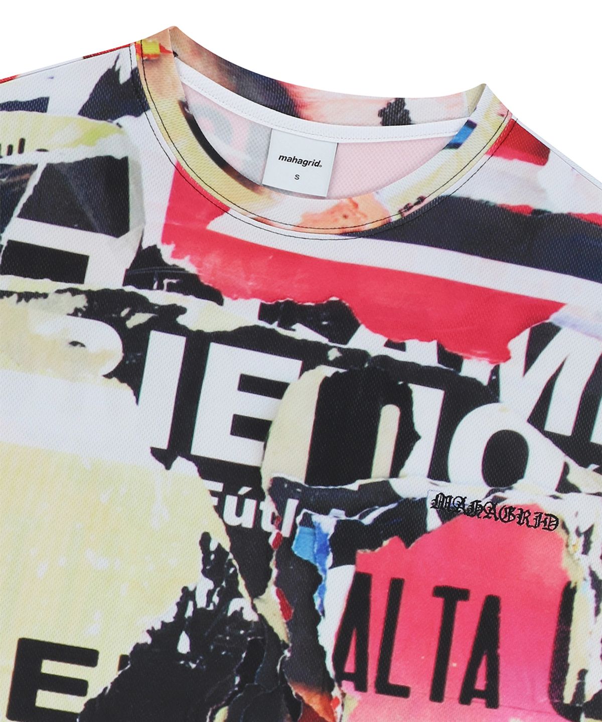 마하그리드(MAHAGRID) COLLAGE MESH TEE MULTI(MG2EMMT544A)