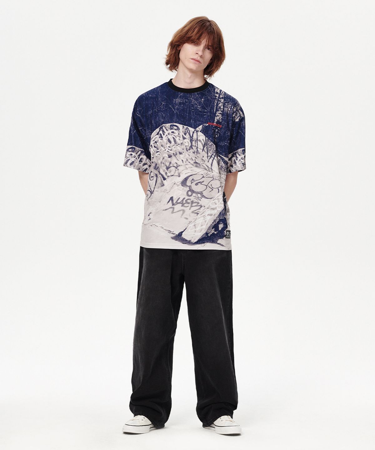 마하그리드(MAHAGRID) SKATE PARK MESH TEE MONO(MG2EMMT547A)